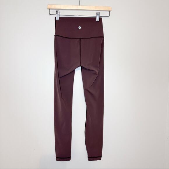 Lululemon Wunder Under High-Rise Tight 25" *Full-On Luxtreme in Cherry Cola - Picture 5 of 6